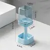 Copo para Escova de Dentes e Caixa Organizadora para Artigos de Higiene Pessoal, Porta-Escova de Dentes Vertical Doméstico, Organizador de Pasta de Dentes e Escova de Dentes Elétrica para Dormitório
