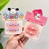 Uñas Vestibles de Dibujos Animados para Niños Sanrio Melody Kitty Kuromi Uñas de Bebé Lindas Suaves Lindas Manicura