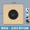Placa decorativa tipo 86 para panel ciego con orificio para enchufe, placa de cubierta, enchufe roscado, tapón para orificio de pared de TV, pizarra perforada