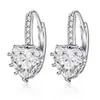 Brincos de Zircônia Coração de Pêssego Super Fada Estilo Coreano Brincos de Diamante Amor Simples e Modernos Fabricantes de Joias de Orelha Transfronteiriços Atacado