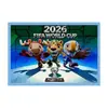 Tapete de Mesa Estampado em Linho Copa do Mundo 2026 Amazon Tapete Isolante Térmico Tapete de Mesa Quente Copa do Mundo Tapete de Mesa Amazon Transfronteiriço