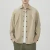 Chamarra tipo camisa outdoor para hombre estilo montaña, manga larga, nueva colección otoño 2026, ropa casual versátil, de alta gama, talla grande, primavera y otoño