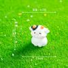 Micro-Paisaje Creativo Linda y Dulce Figurita de Vaca Pequeña Decoración de Jardinería DIY Adorno Mini para Coche Escritorio