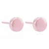Aretes de bio-cerámica coloridos y ecológicos en forma de corazón, redondos y trébol de cuatro hojas, anti-obstrucción, estilo ins, accesorios simples para orejas