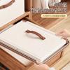 Caja de almacenamiento con cremallera para el hogar, dormitorio, almacenamiento de temporada, ropa interior, calcetines, clasificación
