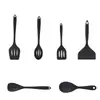 Juego Personalizado de 6 Utensilios de Cocina de Silicona, Resistente a Altas Temperaturas, Anti-quemaduras, Antiadherente, Espátula Especial, Cuchara para Sopa, Cuchara para Arroz, Herramientas para Hornear