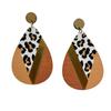 Brincos Europa e América Brincos de Leopardo Exagerados Brincos Vintage de Madeira Comércio Exterior da Amazon