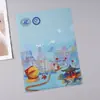 Carpeta engrosada en forma de L hecha a medida A4/A5 mini campus cultural y creativo carpeta de una sola página carpeta de documentos de plástico con patrones impresos personalizados
