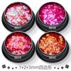 Explosões transfronteiriças Magic 1+2+3mm lantejoulas quadriláteras ultra-finas laser glitter slime nail jewelry
