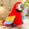 Juguete de Peluche de Loro Simulado Que Puede Hablar y Mover las Alas, Muñeca Eléctrica Parlante, Regalo para Niños, Juguete Lindo