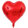 Balão de alumínio de amor de 18 polegadas decoração de casamento Dia dos Namorados Dia de Ano Novo balão layout de quarto de casamento balão de folha de alumínio em forma de coração
