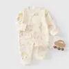 Roupas para Recém-Nascidos, Macacões para Bebês Recém-Nascidos, Roupas Estilo Monge Protetoras da Barriga para Bebês de Um Mês, Macacão 100% Algodão