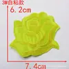 Tamanho pequeno, médio e grande autoadesivo bordado de flor de rosa adesivo de tecido patch branco patch decorativo para roupas flor de tecido acessórios de vestuário