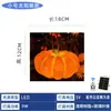 Linterna de Calabaza Solar Portátil para Exteriores de Fibra de Vidrio Luminosa Luz de Paisaje de Jardín Luz de Césped