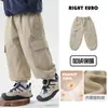 Pantalones para niño Youou, pantalones de bebé con forro polar de invierno, pantalones cargo gruesos para niño pequeño, ropa impermeable para niños, ropa de invierno para niños