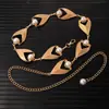 Cadena de Cintura Elegante de Metal con Girasol para Mujer de Comercio Exterior, Accesorio de Cintura Ajustable para Vestido, Cinturón de Cadena Multicapa de Gama Alta