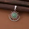 Transfronteiriço Sun Hollow Pedra Natural Cristal Pingente Acessórios Joias Pingente Roupas Acessórios de Colar Fabricante Atacado