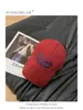 Boné de Baseball Bordado Macio Casual Feminino Primavera e Verão Novo Mostra Rosto Pequeno Versátil Aba Curva Bico de Pato 2025 Novo