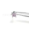 Aretes de mariquita de siete estrellas de aleación de titanio F136 con circonita, tachuelas para el lóbulo de la oreja, tachuelas para el labio de titanio G23 con rosca interna, joyería para piercing