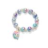 Nueva versión coreana de pulsera de dibujos animados de moda a color, perla de imitación, joyería para niñas, fabricantes, venta al por mayor al contado