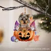 Novos Produtos Transfronteiriços, Enfeites Criativos de Cachorro Abóbora para Carro, Enfeites para Árvore de Natal de Halloween, Decorações para Casa
