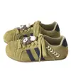 Zapatillas de entrenamiento alemanas de moda para mujer 2026 nuevas de otoño, zapatos blancos ligeros para mujer, versátiles con faldas, zapatos casuales planos transpirables