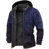 Abrigo de Algodón Grueso de Terciopelo Transfronterizo para Invierno Abrigo de Algodón Cálido para Invierno para Hombre con Forro de Doble Capa y Algodón de Terciopelo Grueso