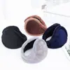 Protetores de ouvido de inverno anti-congelamento pelo de coelho forrados com fleece protetores de ouvido espessados à prova de frio para crianças para uso externo masculino e feminino protetores de ouvido quentes para ciclismo