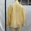 Comercio Exterior Transfronterizo Ropa de Mujer Primavera y Verano Estilo Europeo y Americano Color Sólido Camisa de Manga Larga con Cuello y Decoración de Lazo