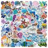 100 pegatinas de grafiti marino de dibujos animados equipaje portátil juguetes para niños pegatinas impermeables DIY