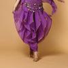 Suministro puntual de pantalones giratorios para danza del vientre, ropa de baile de otoño e invierno, pantalones de actuación de danza folclórica india, fabricantes al por mayor