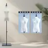 Suporte de Exibição Modelo Adereços Loja de Roupas Manequim Corpo Inteiro Vitrine Manequim Vestido de Noiva Suporte de Manequim Meio Corpo Feminino