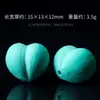 Turquesa Magnetita Cuentas Sueltas Patrón Vintage Corazón de Melocotón Semilla de Maracuyá Tallado Pulsera Cuentas Espaciadoras Accesorios DIY