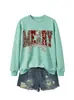 Amazon eBay loja independente moda casual feminina MERRY gravata borboleta estampa de leopardo xadrez com lantejoulas moletom transfronteiriço