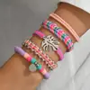 Pulseras Geométricas Anchas Exageradas Europeas y Americanas, Estilo Vintage Apilable, Joyería Versátil Estilo Punk con Perlas de Resina CCB