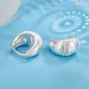 Nuevo Geométrico Liso Cepillado Ear Cuff para Mujer Estilo Francés de Alta Gama Aro de Lujo Ligero Pendientes de Aro Pendientes de Círculo Gota Simple Mujer Oreja