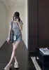 Camiseta Zedaijiai elegante de manga raglán, corte ajustado, texturizada, top de manga corta suave y transpirable para mujer, modelo nuevo