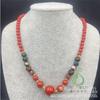 Collar de Cristal Gris Fragante de Estilo Étnico Simple Colorido Multitesoro Cadena Larga para Suéter Cadena para Clavícula Colgante Accesorios para Pareja Mujer