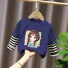 Camiseta de Manga Larga para Niña Primavera y Otoño 2026 Nueva Elegante Ropa Interior de Algodón Puro para Niñas Niñas Mayores Top Interior t