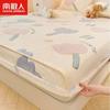 Nanjiren Terciopelo de Copo de Nieve Terciopelo de Doble Cara Cubierta de Cama Pieza Única Invierno Espesa Cubierta de Cama Cubierta Completa Sábana Protectora de Colchón