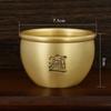 Latão Puro Fu Palavra Baifu Xiaomi Jang Bacia de Cobre para Reunir Riqueza Pequeno Número Cobre Jang Cornucópia