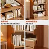 Estantería de Piso Librería de Piso Mueble de Sala de Estar Simple Armario de Pared Integrado Armario de Almacenamiento para Dormitorio Armario para Ventana de Mirador