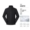 Jaqueta corta-vento softshell feminina para primavera e outono, gola alta, alta elasticidade, resistente ao desgaste, jaqueta de trabalho, logo personalizado, vestuário de trabalho para grupo