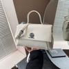Bolsa Nicho Cor Sólida Estilo Coreano 2025 Novo Estilo Exportação Moda Bolsa com Fecho Simples Cor Sólida Bolsa de Ombro Bolsa Quadrada Pequena