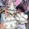 Venta Caliente Transfronteriza Manualidades Navideñas Colgantes Decoración Navideña Suministros para Fiestas Regalos de Navidad Colgantes de Madera