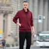 Conjunto de Roupa Esportiva para Meia-Idade e Idosos Primavera e Outono Masculino Tamanho Grande Corrida Casual Moletom Conjunto de Duas Peças para Pai Imprimível