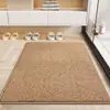 Alfombra de Piso para Baño Imitación Sisal, Felpudo Antideslizante para Entrada de Cocina, Alfombra de Color Sólido de Gama Alta para Inodoro Doméstico Antideslizante Resistente al Desgaste Cortada a Medida