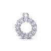 Accesorios de plata esterlina S925 hechos a mano DIY aretes accesorios para aretes collar pulsera colgante colgante colgante de diamante venta al por mayor