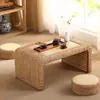 Mesa de Té Tatami de Ratán, Mesa de Té Pequeña, Repisa de Ventana de Balcón, Mesa de Té Sencilla para Mirador, Mesa Baja Estilo Japonés, Mesa Kang