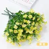 Flores Artificiales y Plantas Verdes de Jardín de Margaritas de Eucalipto para Fiesta al Aire Libre, Decoración del Hogar, Más Vendido Transfronterizo de Amazon